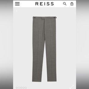Reiss wool-cashmere Puppytooth trousers